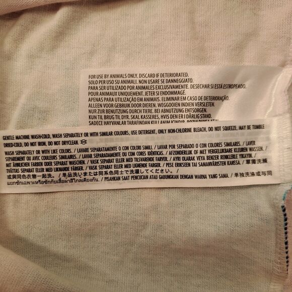 Walt Disney Tails Dog Spirit Jersey Shirt Pet Size XL Pink Blue White tye dye - Picture 6 of 6